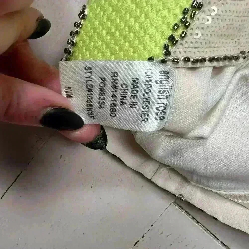 English Rose Sequin Mini Skirt! - Picture 6 of 6